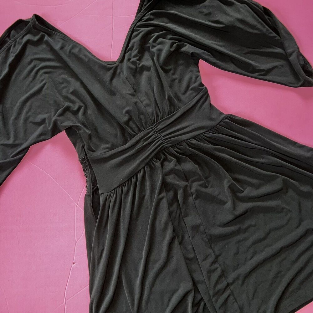 NWT Victoria's Secret S SHORT DRESS BLACK beaded embellished RARE!!! - Picture 5 of 6